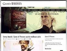 Tablet Screenshot of gameof-thrones.fr